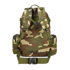 Рюкзак тактический камуфляжный армейский зеленый 56 литров з сумочками - изображение 2