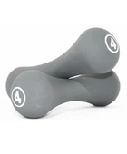 Гантелі неопренові пари LiveUp NEOPRENE DUMBBELL 2х4 кг Сірий