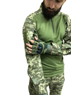Камуфляжний костюм ЗСУ піксель: сорочка убакс Ubacs та штани Комбат Combat розмір 50 зріст 173-179 - зображення 6