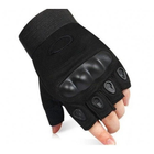 Тактичні рукавички безпалі Black L, для ЗСУ, ТРО, ССО - зображення 4