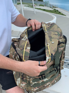 Рюкзак военный 55л с расширителем камуфляж - изображение 8