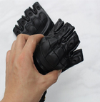Тактичні рукавички без пальців Рукавички тактичні безпалі Розмір XL Чорний (1234) - зображення 4