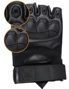 Тактические перчатки без пальцев Перчатки тактические беспалые Размер L Черный (1234) - изображение 6