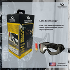 Балістична тактична маска Venture Gear Tactical Loadout (clear) Anti-Fog, прозорі - зображення 7