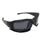 Тактические очки многофункциональные со сменными линзами, Ruin hawk ,black - изображение 2