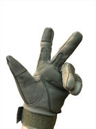 Перчатки тактические полнопалые (пара), размер L, цвет олива - изображение 3