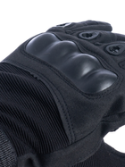 Тактичні повнопалі рукавички (велорукавиці, моторукавиці) Eagle Tactical ET-12 Black Розмір L - зображення 4