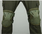 Комплект Тактические Наколенники и налокотники защитные Zelart Green Олива (F01-P) - изображение 4