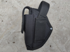 Кобура поясная для пм + шнур страховочный петля Фастекс с чехлом подсумком под магазин Oxford чёрная 11609-3 MS - изображение 4