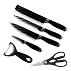 Набір кухонних ножів 6 штук з нержавіючої сталі Набір ножів з ножицями Bobssen ER-0238A - зображення 6