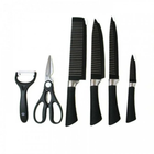 Набір кухонних ножів 6 штук з нержавіючої сталі Набір ножів з ножицями Bobssen ER-0238A - зображення 7