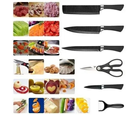 Набір кухонних ножів 6 штук із нержавіючої сталі Zepter Набір ножів з ножицями - зображення 7