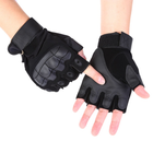 Тактичні перчатки без пальців, безпалі, Чорні, розмір Л (1907224203) - зображення 2