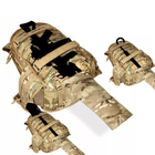 Рюкзак тактичний військовий з кишенею для автомата YAKEDA 40L Multicam KF087 - зображення 1