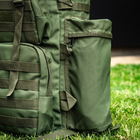 Військовий рюкзак 80л Хакі Тактичний рюкзак на 80 літрів з системою MOLLE CORDORA Tactical 80L Олива Армійський Штурмовий Воєнний Рюкзак Непромокальний з пластинами - зображення 7