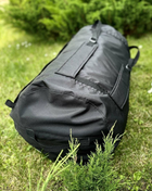 Сумка баул-рюкзак влагозащитный тактический армейский военный 100 л Черный - изображение 6
