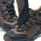 Кросівки тактичні чоловічі демісезонні, кросівки тактичні чоловічі, натуральна шкіра та кордура, розмір 43, Bounce ar. KR-7643, колір коричневий - зображення 4