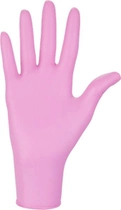 Рукавички медичні Mercator Medical Nitrylex® Pink нітрилові нестерильні неприпудрені L 100 шт Рожеві (6736100) - зображення 2