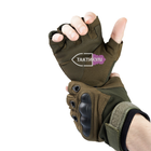 Тактичні рукавички Combat з коротким пальцем, розмір M - зображення 4