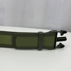 Ремінь тактичний чоловічий регульований ЗСУ 6729 128х4,7 см зелений - зображення 8