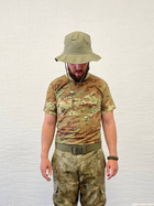 Летняя тактическая мужская футболка с коротким рукавом XL Мультикам - изображение 1