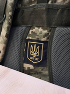Рюкзак тактический, военный, крепкий UKR-TAC, Cordura 600D пиксель 55 л - изображение 4