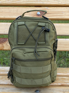 Тактический рюкзак сумка на плечо Tactic Backpack 10л 28х10х20 см (Olive) - изображение 4