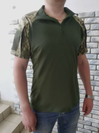 Военная тактическая рубашка с коротким рукавом Убакс 62 Хаки Пиксель - изображение 3