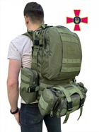 Тактический Рюкзак ЗСУ 50 л Военный Походный Армейский Олива MOLLE - изображение 2