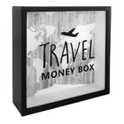 Деревянная копилка Memos для денег Travel money box (самолет)