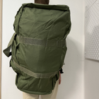 Велика тактична сумка-рюкзак на 90 літрів BT1-90 олива - зображення 9