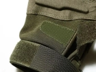 Тактические перчатки полно палые усиленые Combat X-55 XL Оливковые - изображение 3
