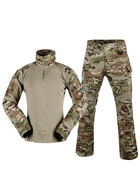 Тактичний військовий костюм YAKEDA G3 Multicam Убакс та Штани із захистом колін XL Multicam YK0020807-2 - зображення 2