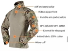 Тактичний військовий костюм YAKEDA G3 Multicam Убакс та Штани із захистом колін XXL Multicam YK0020807-3 - зображення 5