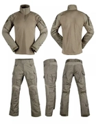 Тактичний військовий костюм YAKEDA G3 Койот Убакс та Штани із захистом колін XL Коричневий YKH0020807-2 - зображення 1