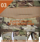 Тактичний військовий костюм YAKEDA G3 Multicam Убакс та Штани із захистом колін XXL Multicam YK0020807-3 - зображення 12