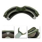 Тактические очки многофункциональные со сменными линзами, green - изображение 4