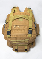 Рюкзак тактический штурмовой зсу 50 л, рюкзак военный койот, походный ВСУ армейский - изображение 7