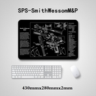 Килимок для чищення зброї SPS-SmithWessom M&P з м'якою гумою Clefers Tactical (5002193M) - зображення 1