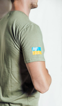 Тактична футболка Оліва ЗСУ світла, літня військова футболка чоловіча, футболка оливкова ЗСУ. Розмір XL (52) - зображення 2