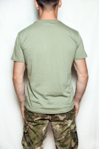 Тактична футболка Оліва ЗСУ світла, літня військова футболка чоловіча, футболка оливкова ЗСУ. Розмір L (50) - зображення 3