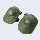 Комплект військових налокотників та наколінників UMA універсального розміру кольору оліва - зображення 1