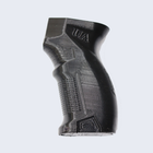 Эргономічна пістолетна рукоядка на Автомат Калашникова 47 Харківські майстри чорного кольору - зображення 1