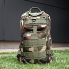 Тактичний Військовий рюкзак на 30 л Камуфляж Вудленд з системою MOLLE DOMINATOR Woodland Штурмовий + Тактичні рукавички - зображення 5