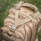 Тактичний Військовий рюкзак на 30 л Койот з системою MOLLE DOMINATOR Армійський Штурмовий + Тактичні рукавички - зображення 13