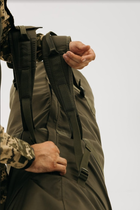 Баул тактический военный транспортный сумка-рюкзак 115 л Олива - изображение 7