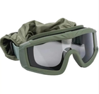 Окуляри тактичні захисні маска для Армії ЗСУ Attack 3 скла в комплекті колір олива - зображення 8