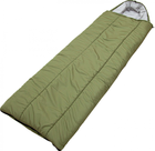 Спальный мешок - одеяло с капюшоном и чехлом 210*75см Хаки