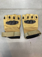 Тактичні рукавички безпалі кайот M - зображення 5