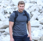 Тактическая футболка потовыводящая Helikon-Tex TACTICAL T-SHIRT TS-TTS-TC - TOPCOOL Small, Shadow Grey (Сірий) - изображение 2